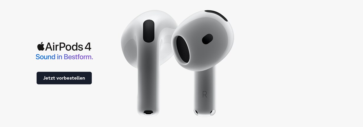 AirPods 4:Sound in Bestform.