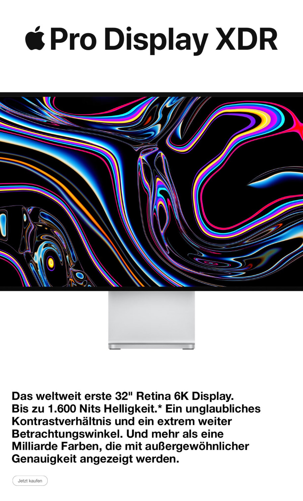 Zu den Apple Pro Display XDR