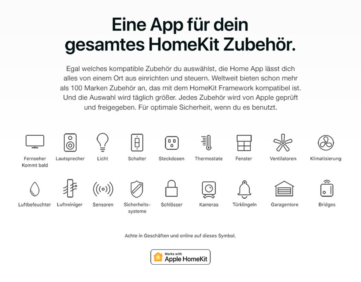 Alle HomeKit-Produkte anzeigen