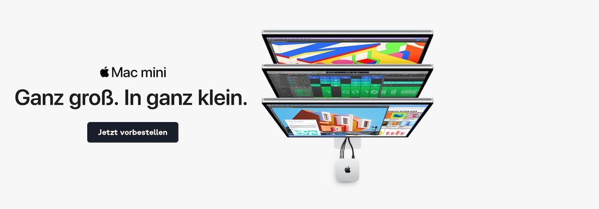 Jetzt die neuen Mac mini vorbestellen