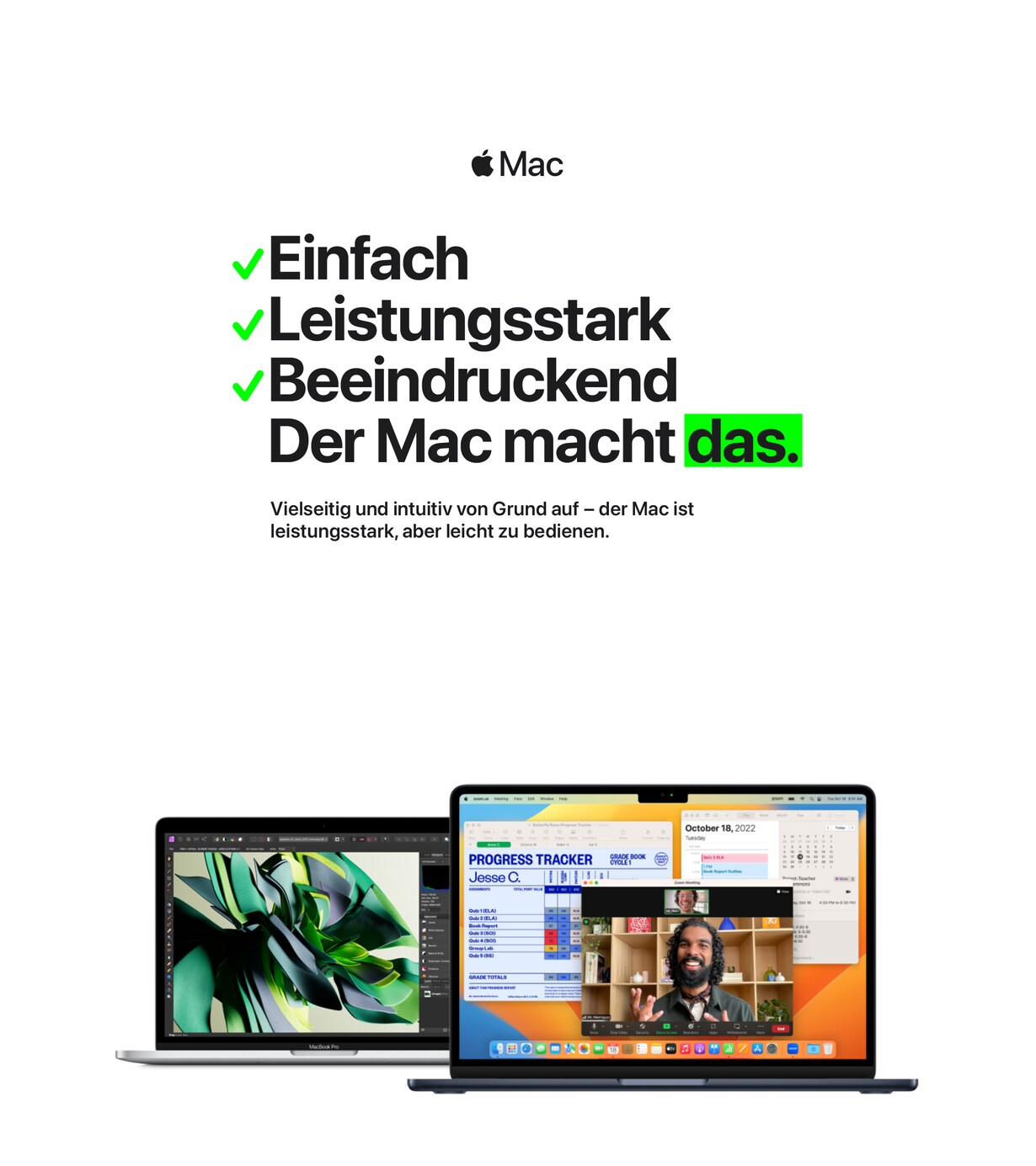 Zu den Mac im Vergleich