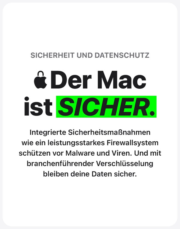 Zu den Mac im Vergleich