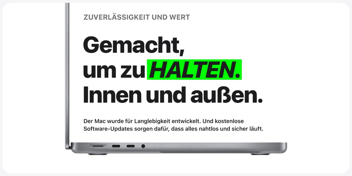 Zu den Mac im Vergleich