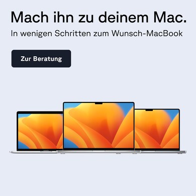 Zum MacBook-Kaufberater von Cyberport 