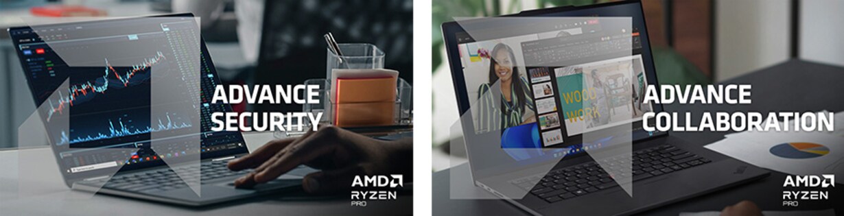 Zu den Business-Notebooks mit AMD Ryzen™ PRO-Prozessoren