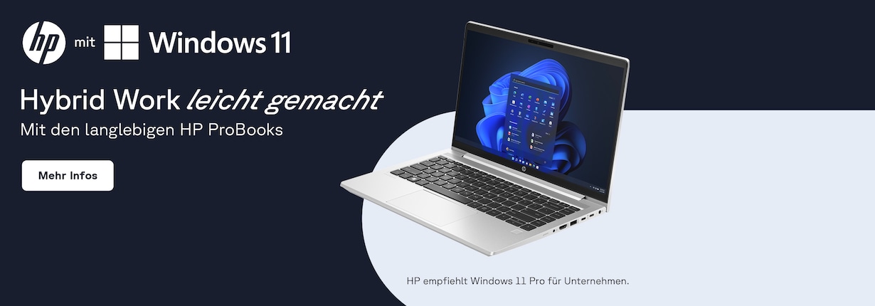 Entdecke die langlebigen ProBooks von HP für dein Team