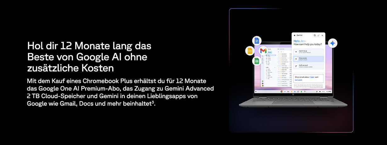 Zu den Chromebook Plus mit Google AI