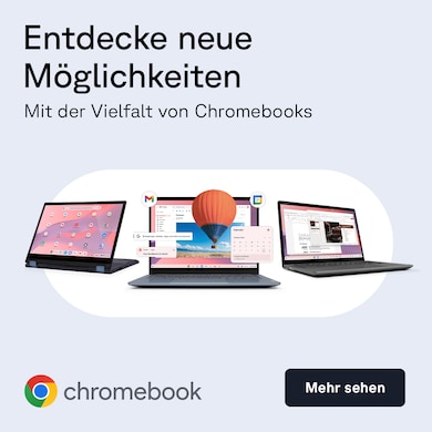 Mit der Vielfalt von Chromebooks