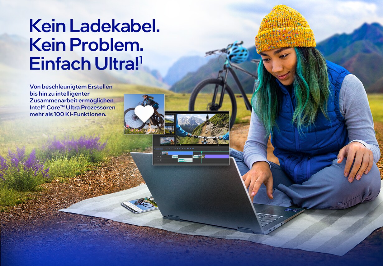 Zu den Produkten mit Intel® Core™ Ultra-Prozessoren