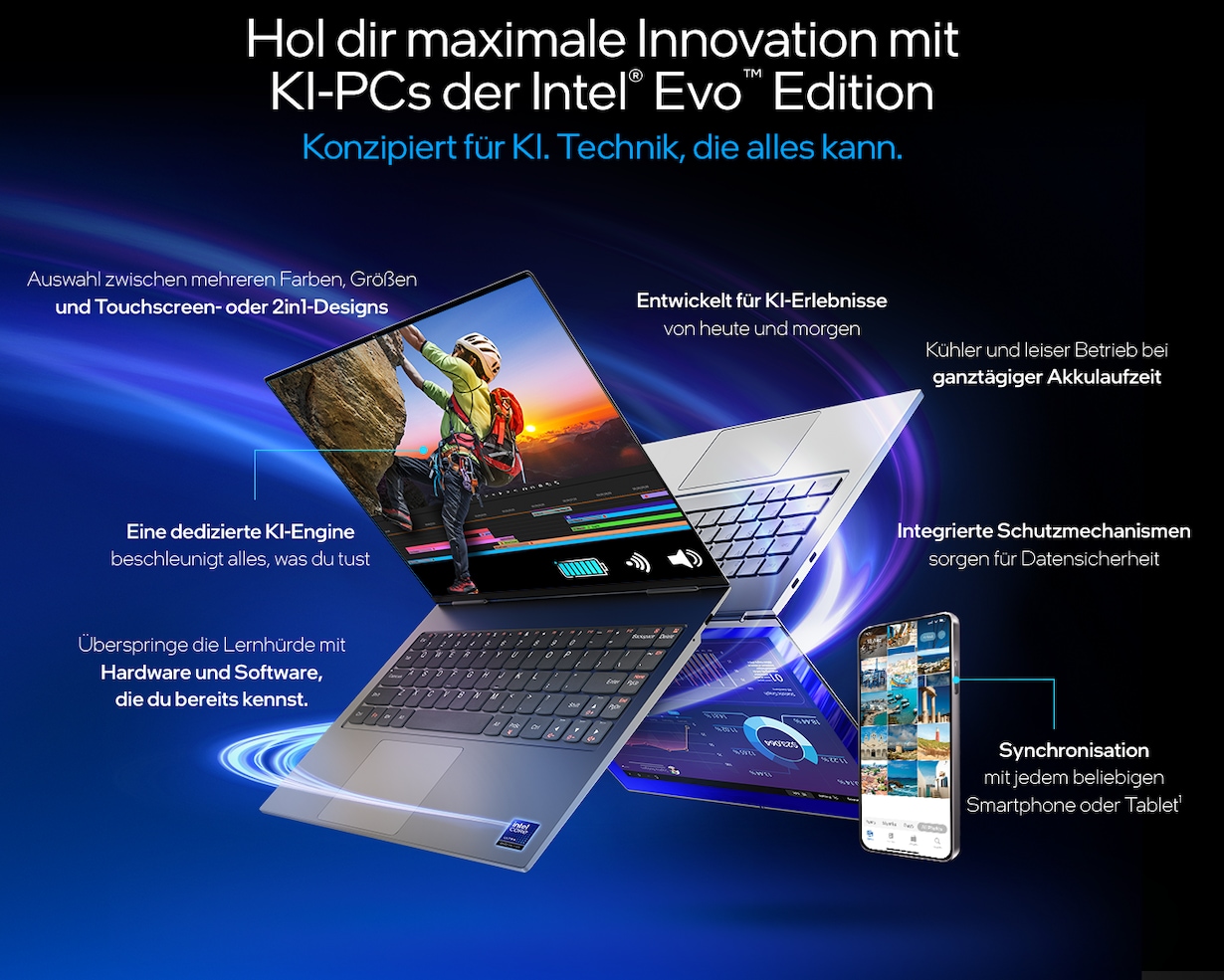 Zu den Produkten mit Intel® Core™ Ultra-Prozessoren