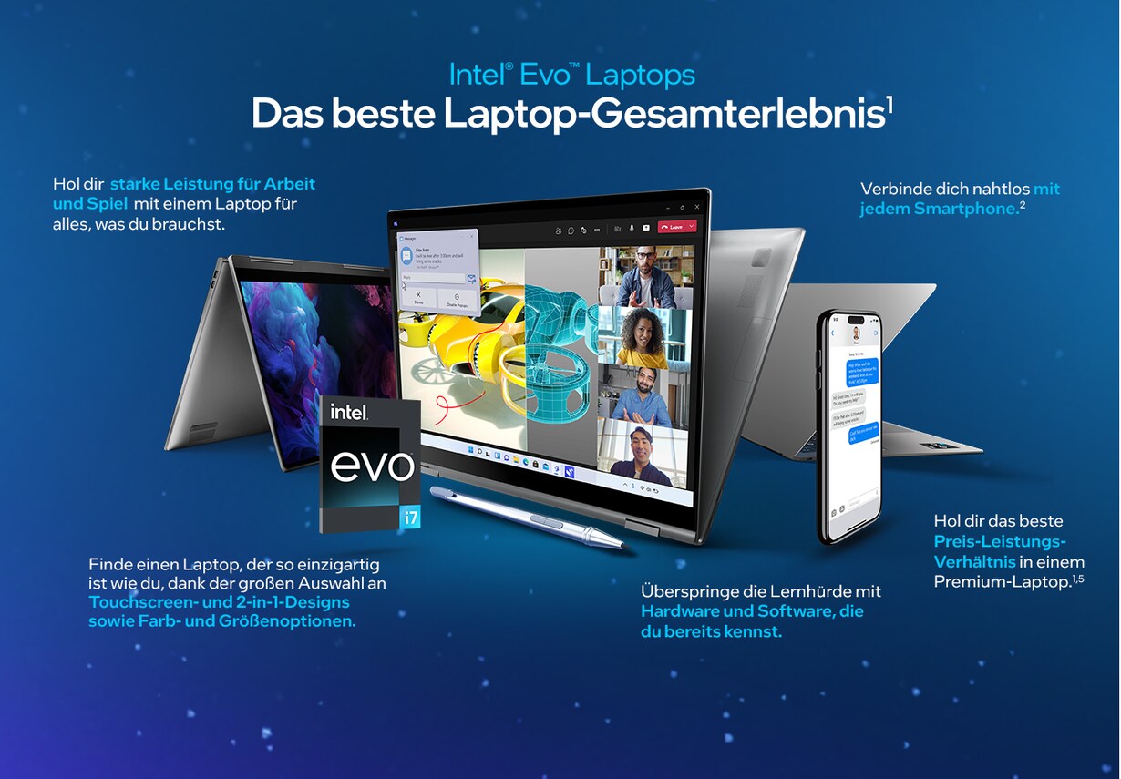 Die Vorteiles eines Intel Evo-Laptops