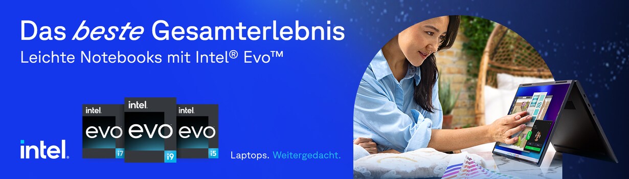 Zu den Premium-Laptops mit Intel® Evo™