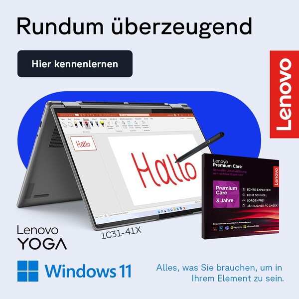 Zu den Lenovo Yoga-Notebooks