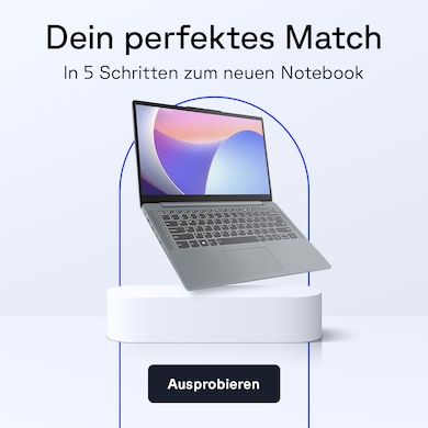 Jetzt das perfekte Notebook in wenigen Schritten finden