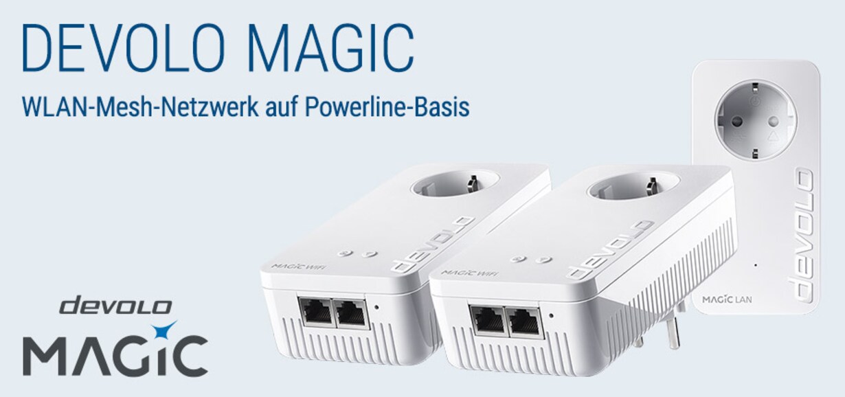 Zum WLAN-System devolo Magic