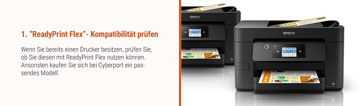 Zu den "ReadyPrint Flex"-Produkten von Epson