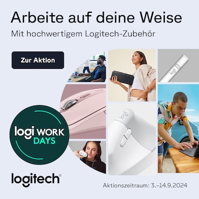 Hol dir hochwertiges Zubehör von Logitech bei den Logi Work Days