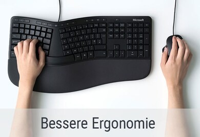 Zum Zubehör für bessere Ergonomie