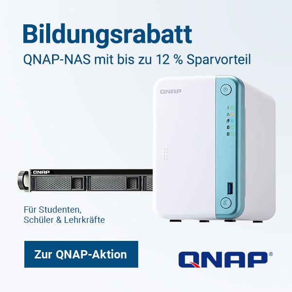 Zu den QNAP-NAS mit Bildungsrabatt