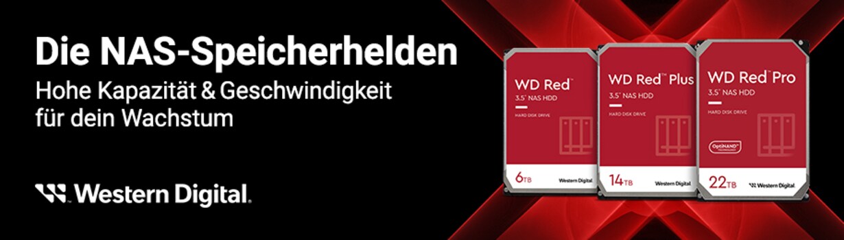 Zu den WD Red™ von Western Digital®