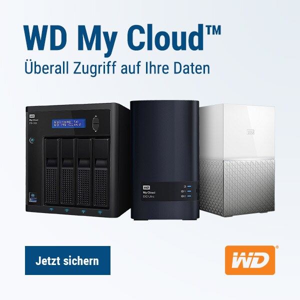 Zu den Cloudspeichern von WD