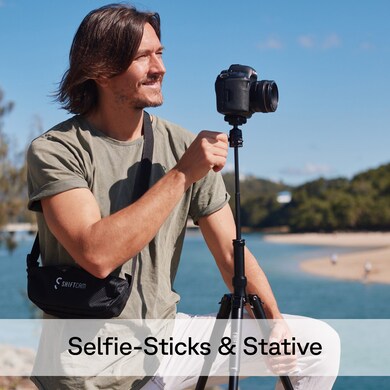 Zu den Selfie-Sticks und Stativen