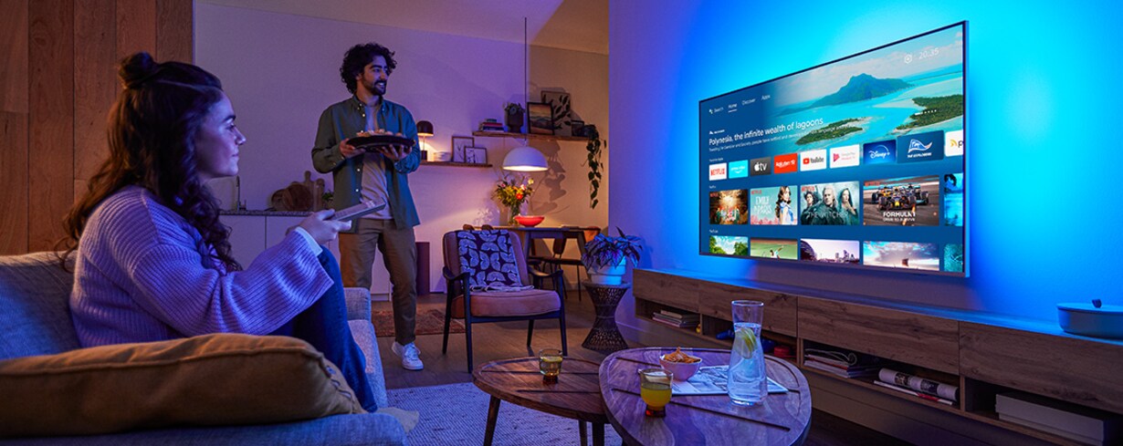 Zu den smarten Ambilight-TVs