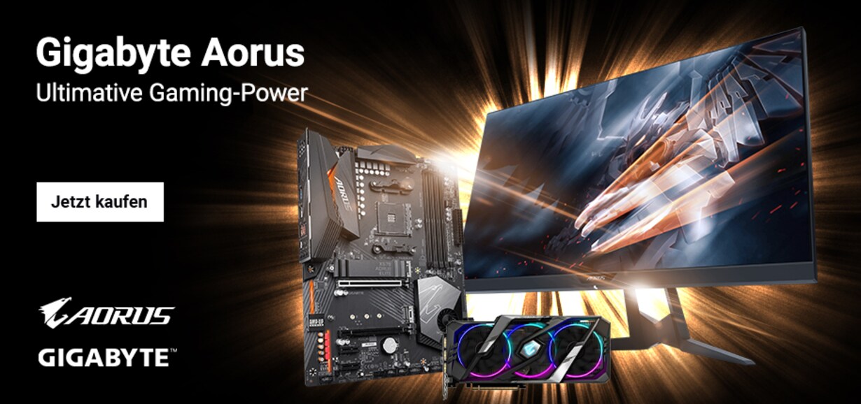 Zu den Gaming-Highlights von Gigabyte AORUS