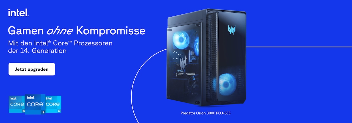 Hol dir ultimative Gaming Power mit Intel® Core™ Prozessoren der 14. Generation