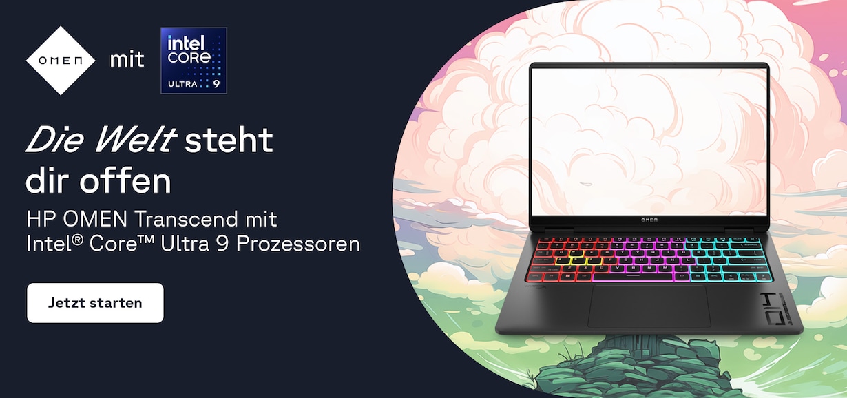 Zu den OMEN-Gaming-Notebooks & -PCs mit Intel-Power