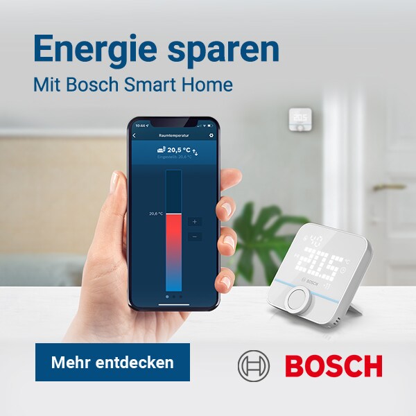 Zu den Energiesparoptionen mit Bosch Smart Home