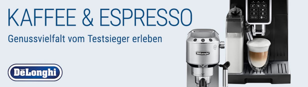 Zu den Kaffeespezialisten von DeLonghi