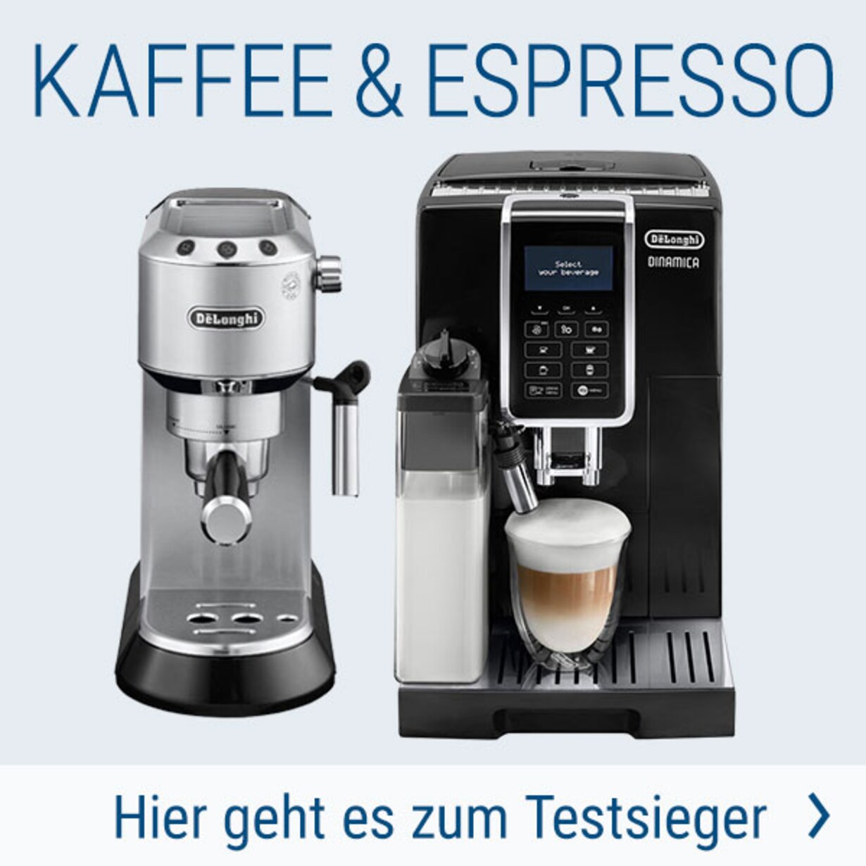 Zu den DeLonghi Kaffevollautomaten bei Cyberport