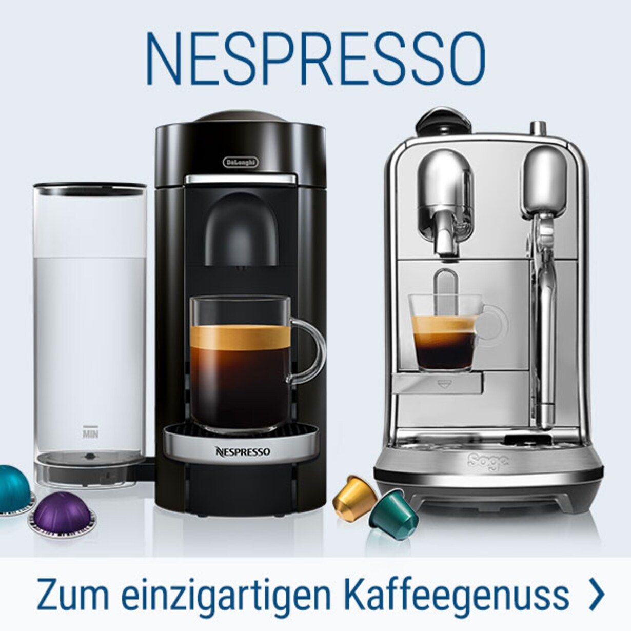 Zu den Nespresso Kapselmaschinen bei Cyberport