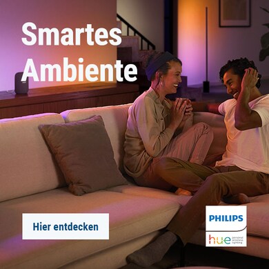 Zur Ambiance-Beleuchtung von Philips Hue