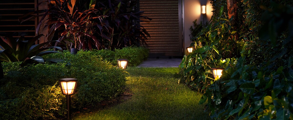 Zur Outdoor-Beleuchtung von Philips Hue