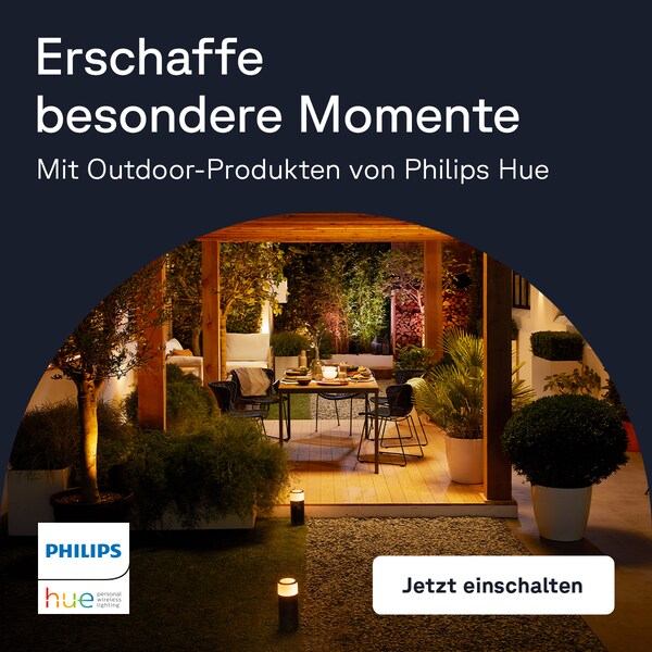 Zum Outdoor-Sortiment von Philips Hue