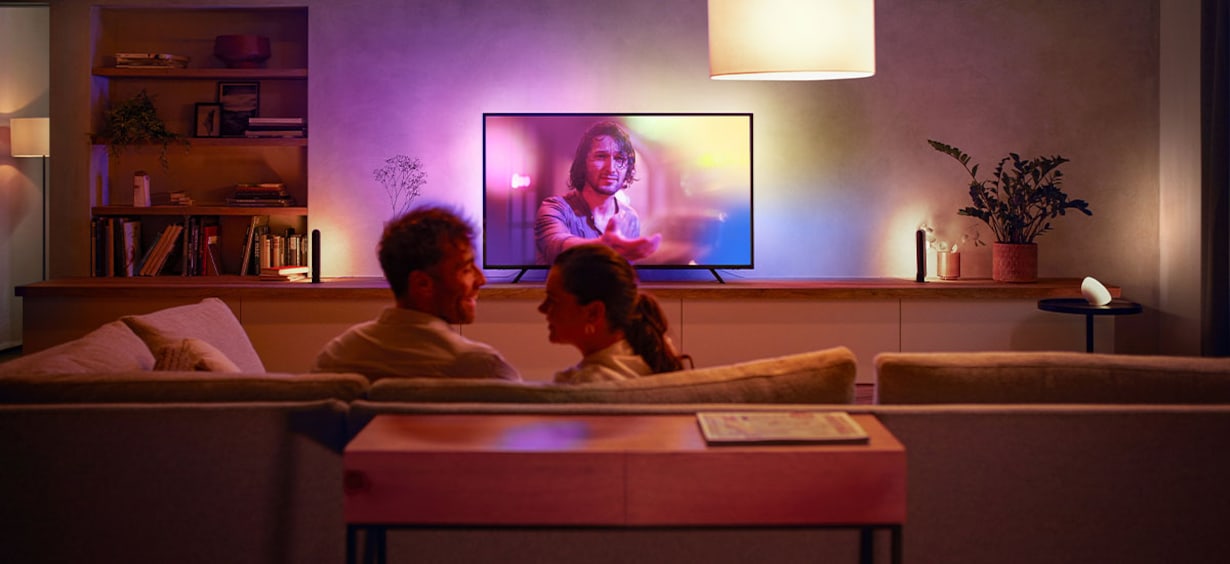 Zu den Entertainment-Produkten von Philips Hue