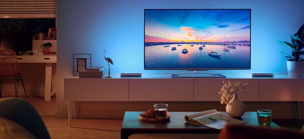 Zu den Entertainment-Produkten von Philips Hue