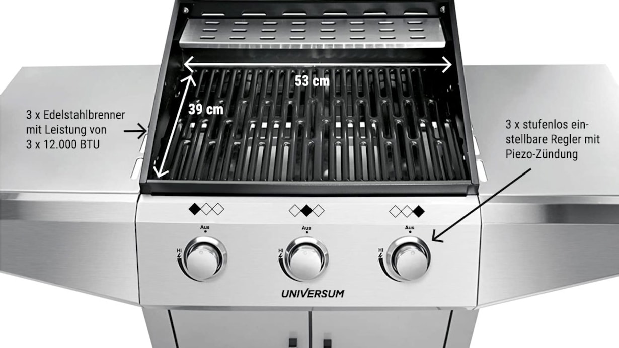 Zum Gasgrill GG 300-20 von Universum