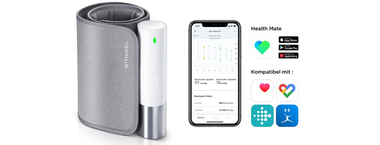 Zu den Blutdruckmessgeräten von Withings