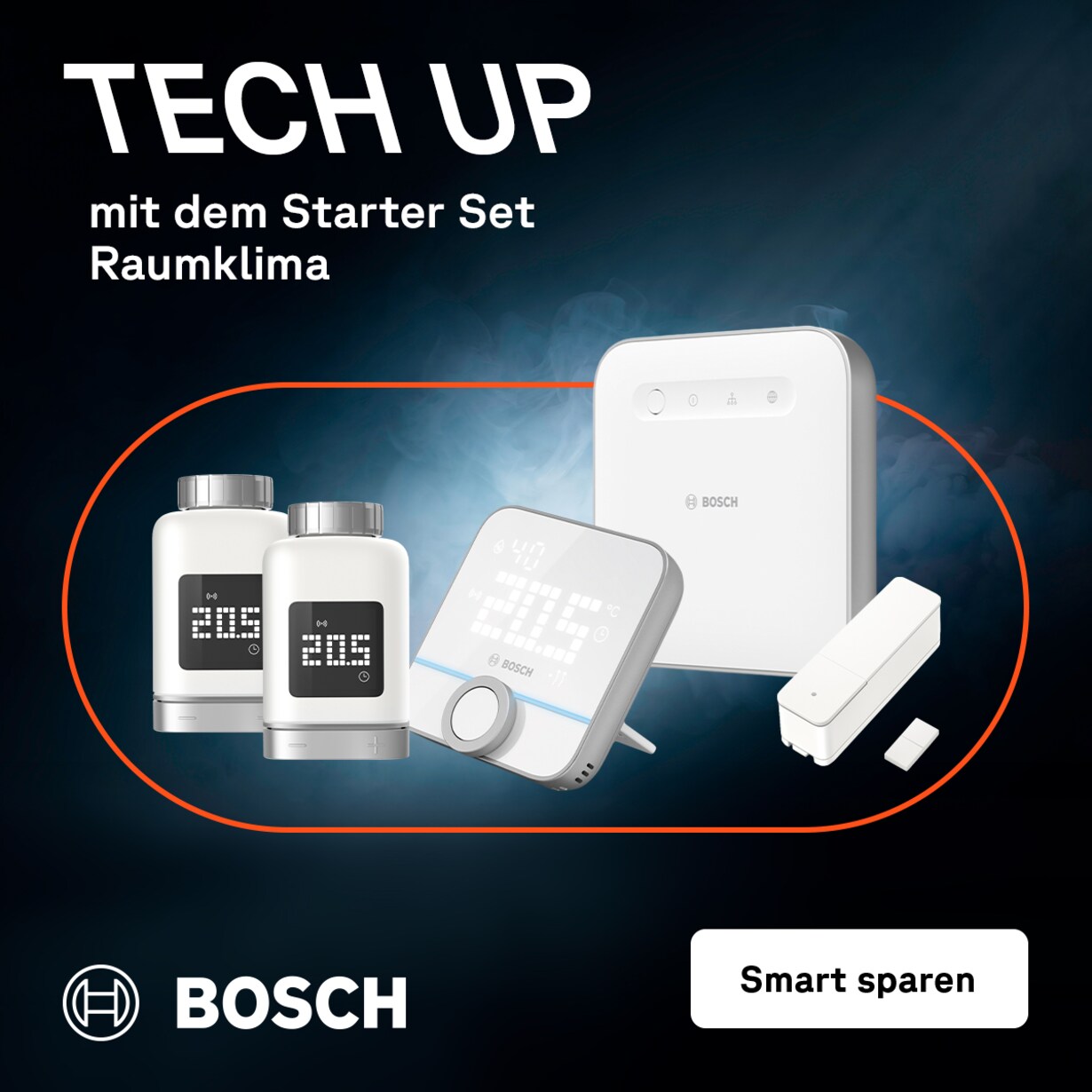 Zu dem Starter Set Raumklima von Bosch bei Cyberport