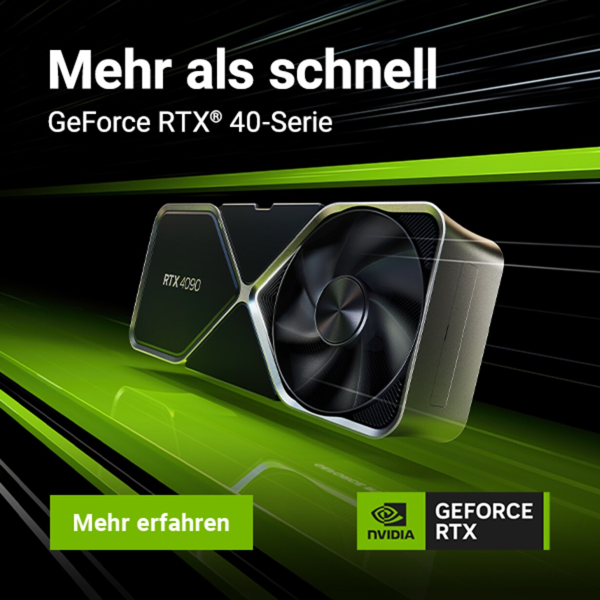 Mehr über GeForce RTX Grafikkarten der 40er-Serie erfahren