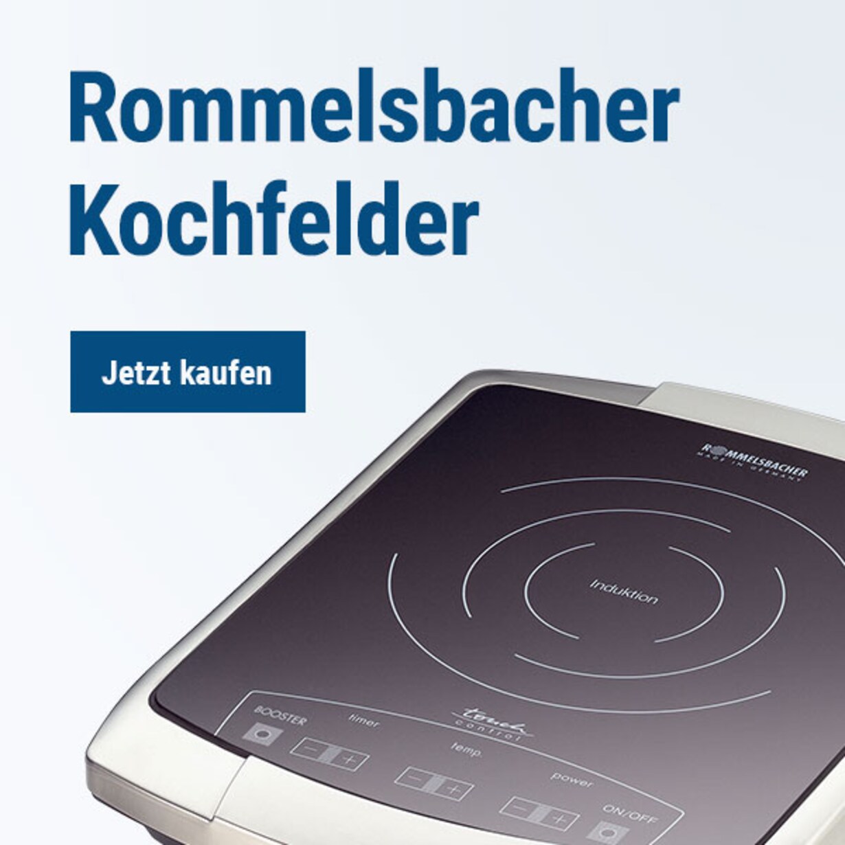 Zu den Kochfeldern von Rommelsbacher